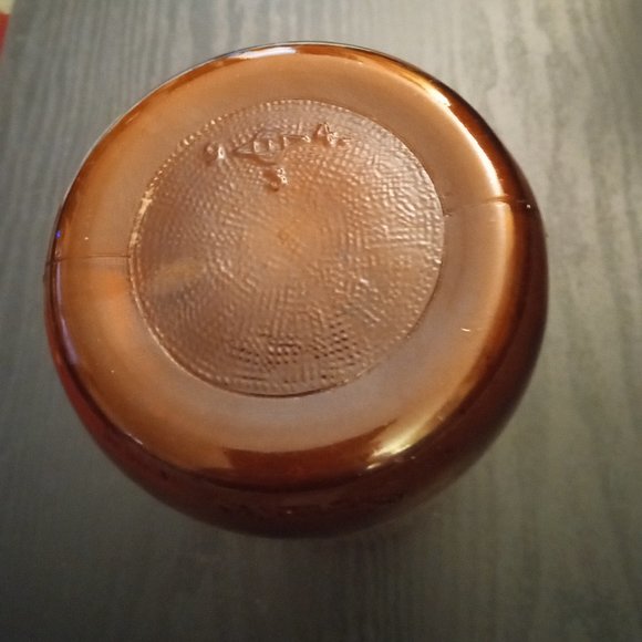 LOT OF 2 - Vintage Duraglas Amber Medicine Jar Glass Bottle - Picture 3 of 5